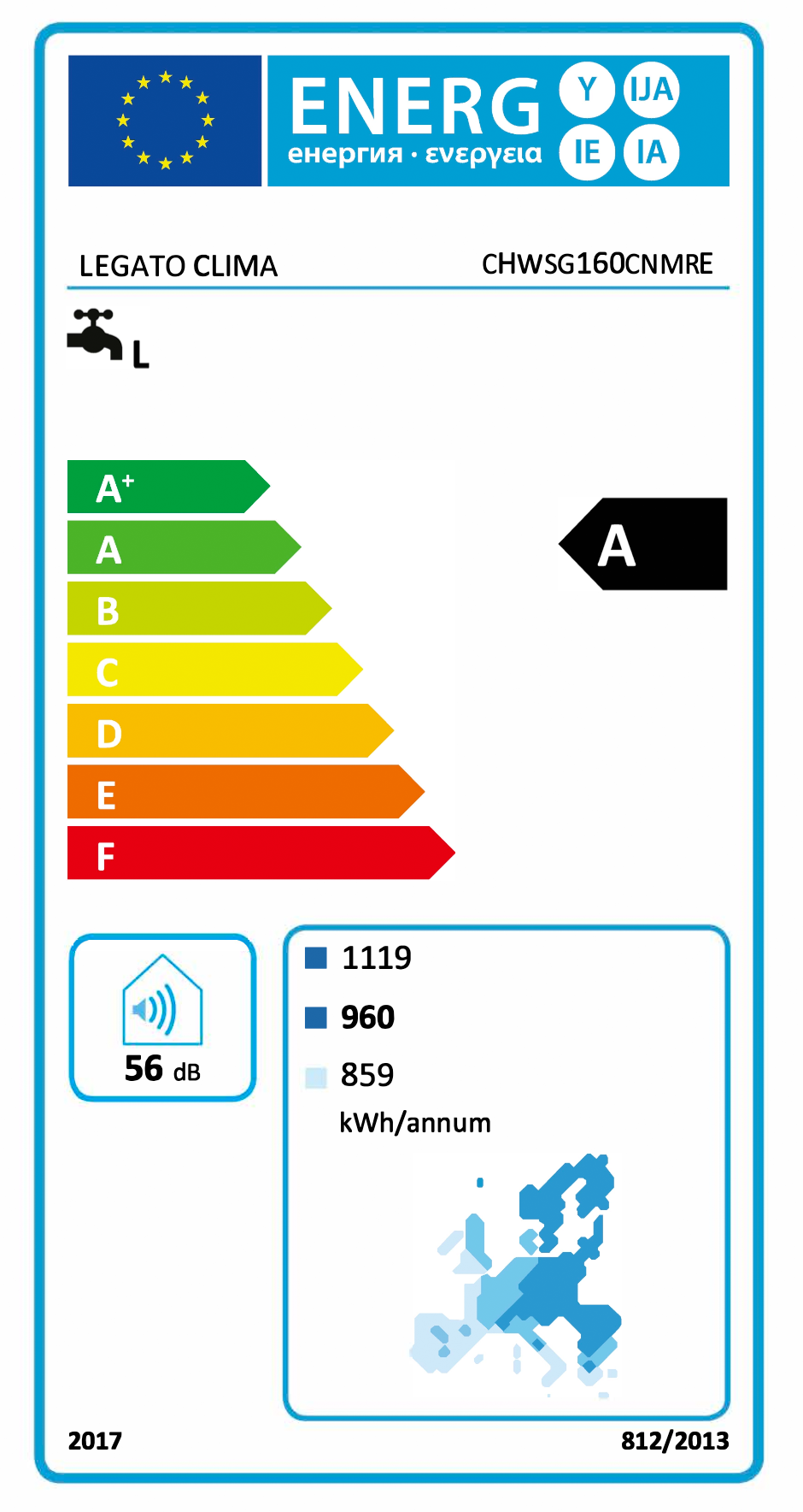 Etiquetas energéticas LEGATO CLIMA
