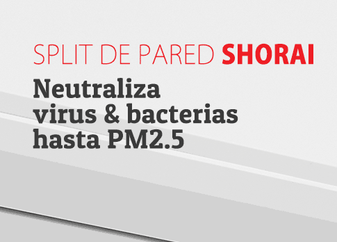Aire acondicionado que neutraliza virus y bacterias hasta PM 2.5