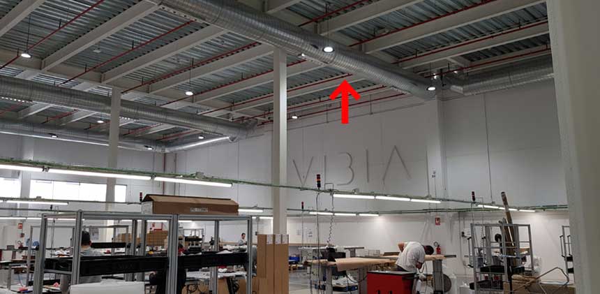 Instalación industrial con Climatización Toshiba