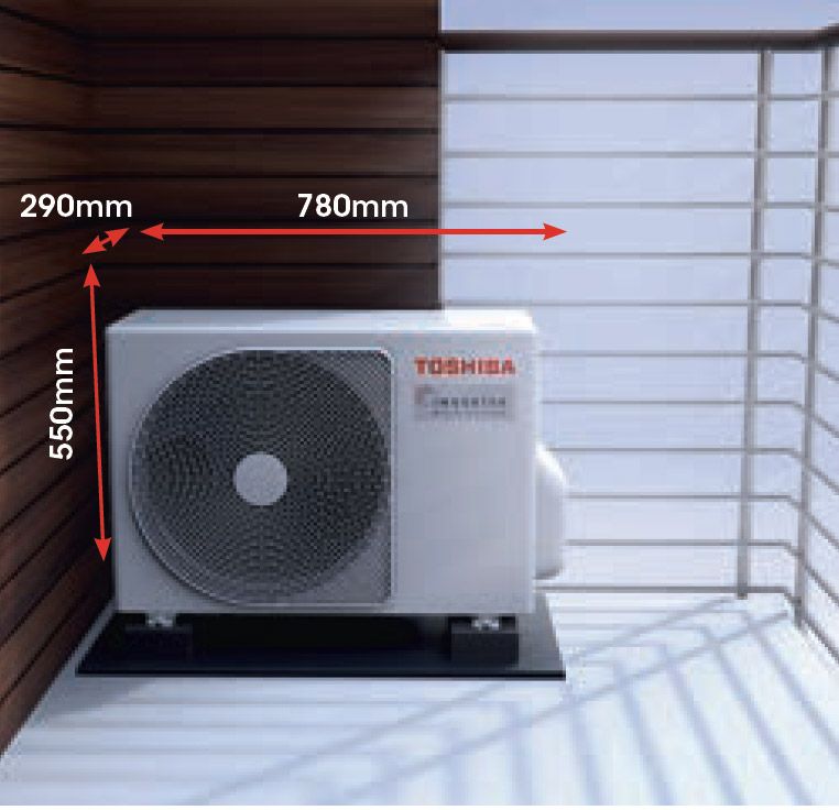 Unidad exterior multisplit compacta