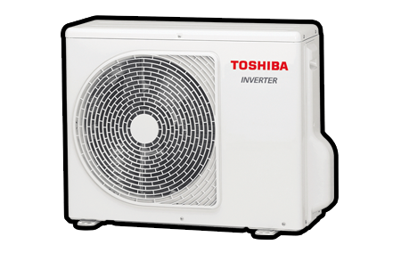 Unidad exterior Inverter. Toshiba inventó inverter y ahora lo usa Daikin, Mitsubishi, Fujitsu y el resto del sector