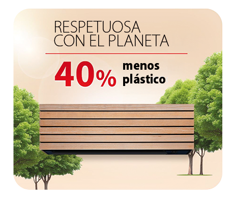aire acondicionado con menos plástico