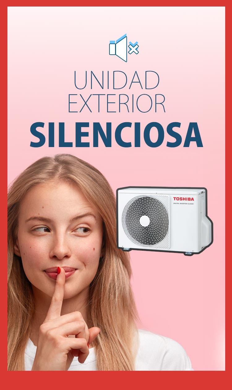 Unidad exterior silenciosa